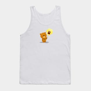 Bear and Pansy Tank Top